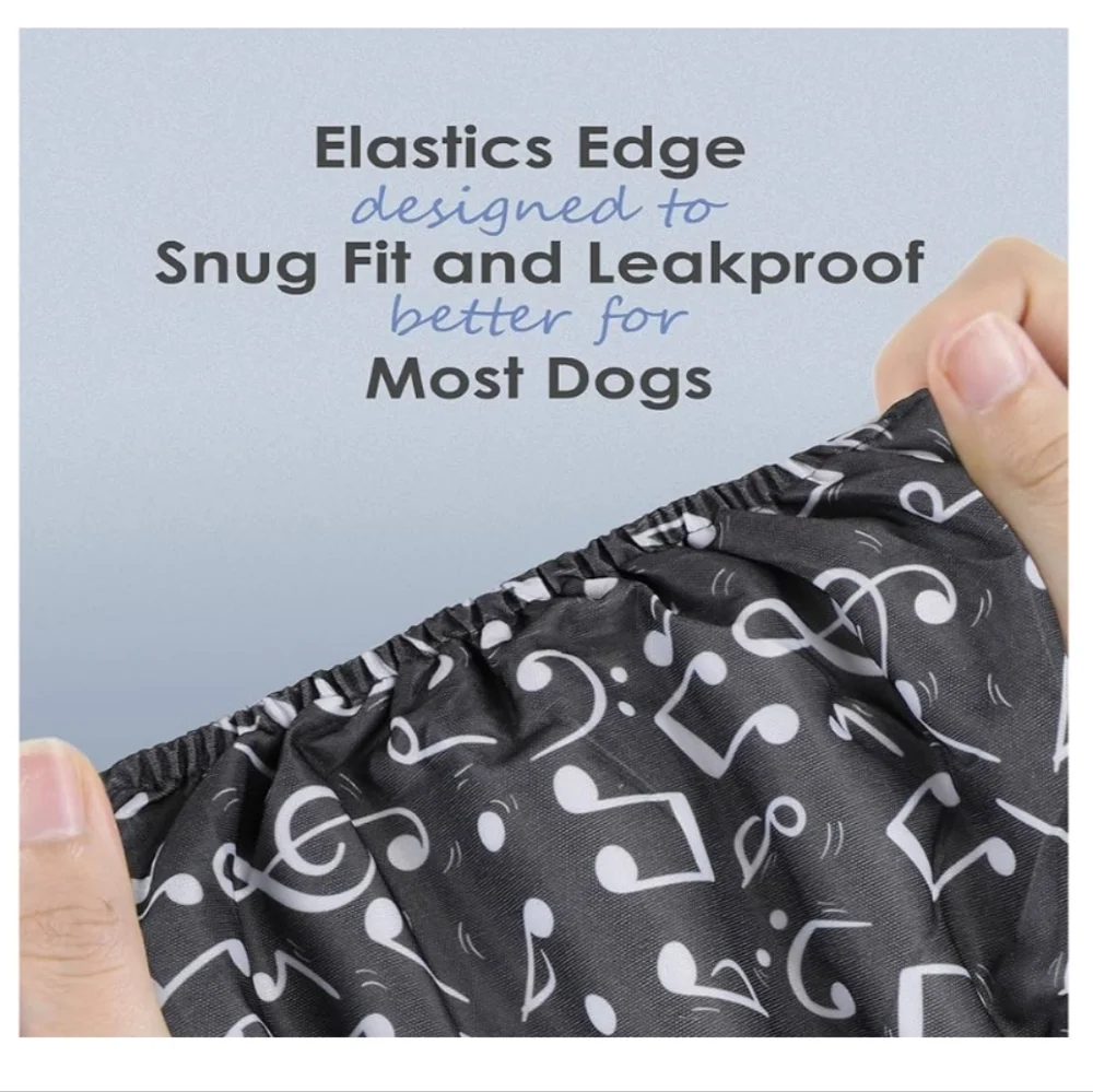 Science-Themed Male Dog Belly Bands - Size XL Potty Training Incontinance